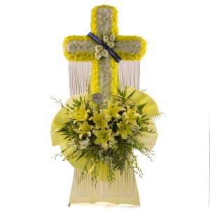 Condolence Wreath – God’s Consolement Next-day Condolence Flower Delivery in Singapore – Condolence Wreath God’s Consolement– Prince Flower Shop
