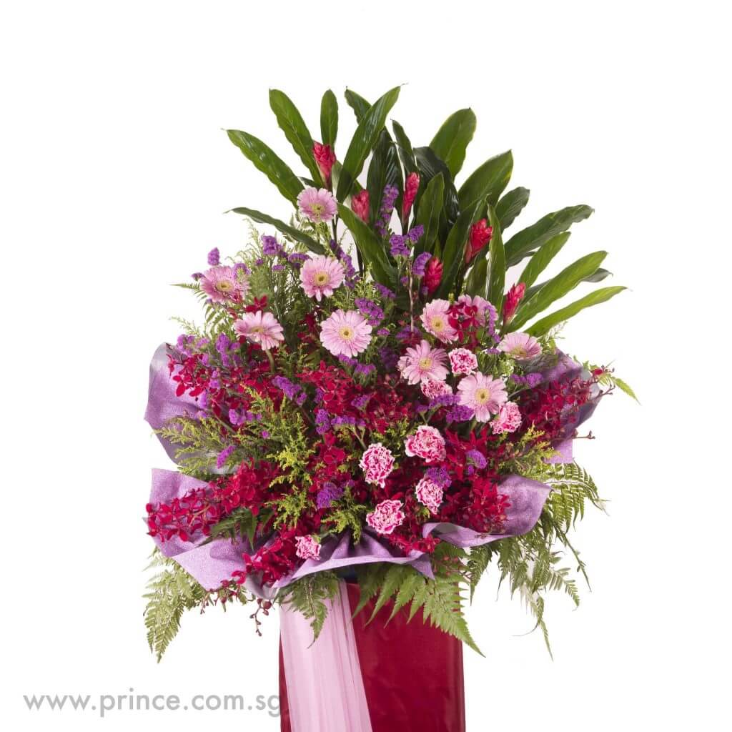 Lively Blossoms - Congratulatory Flower Stand Lively Blossoms - Congratulatory Flower Stand