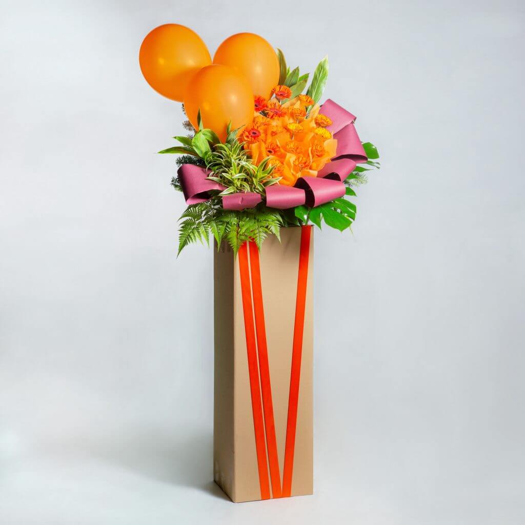 Boom - Grand Opening Flower Stand w Balloon Boom - Grand Opening Flower Stand w Balloon