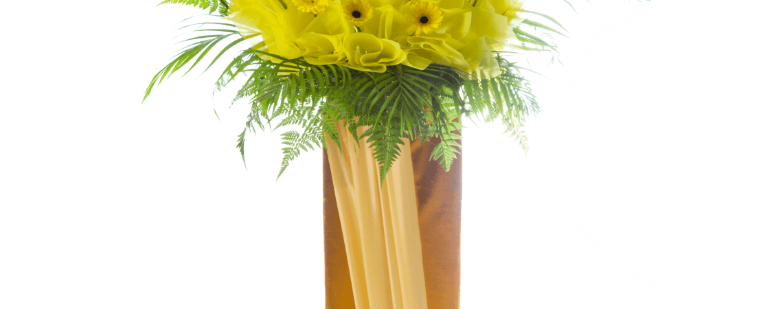 Yellow Gerberas Grand Opening Stand