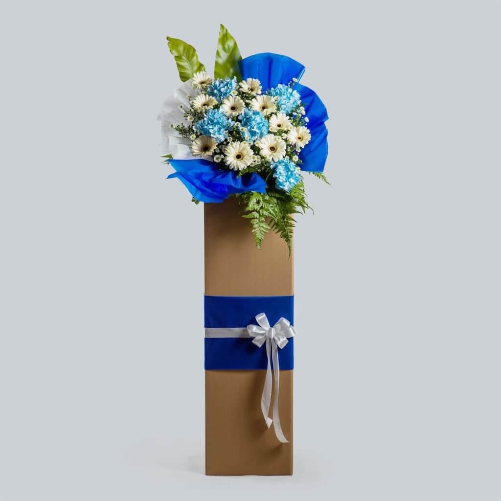 Fresh Funeral Flowers in Singapore – Empathy Funeral Wreath Flowers – Prince Flower Shop