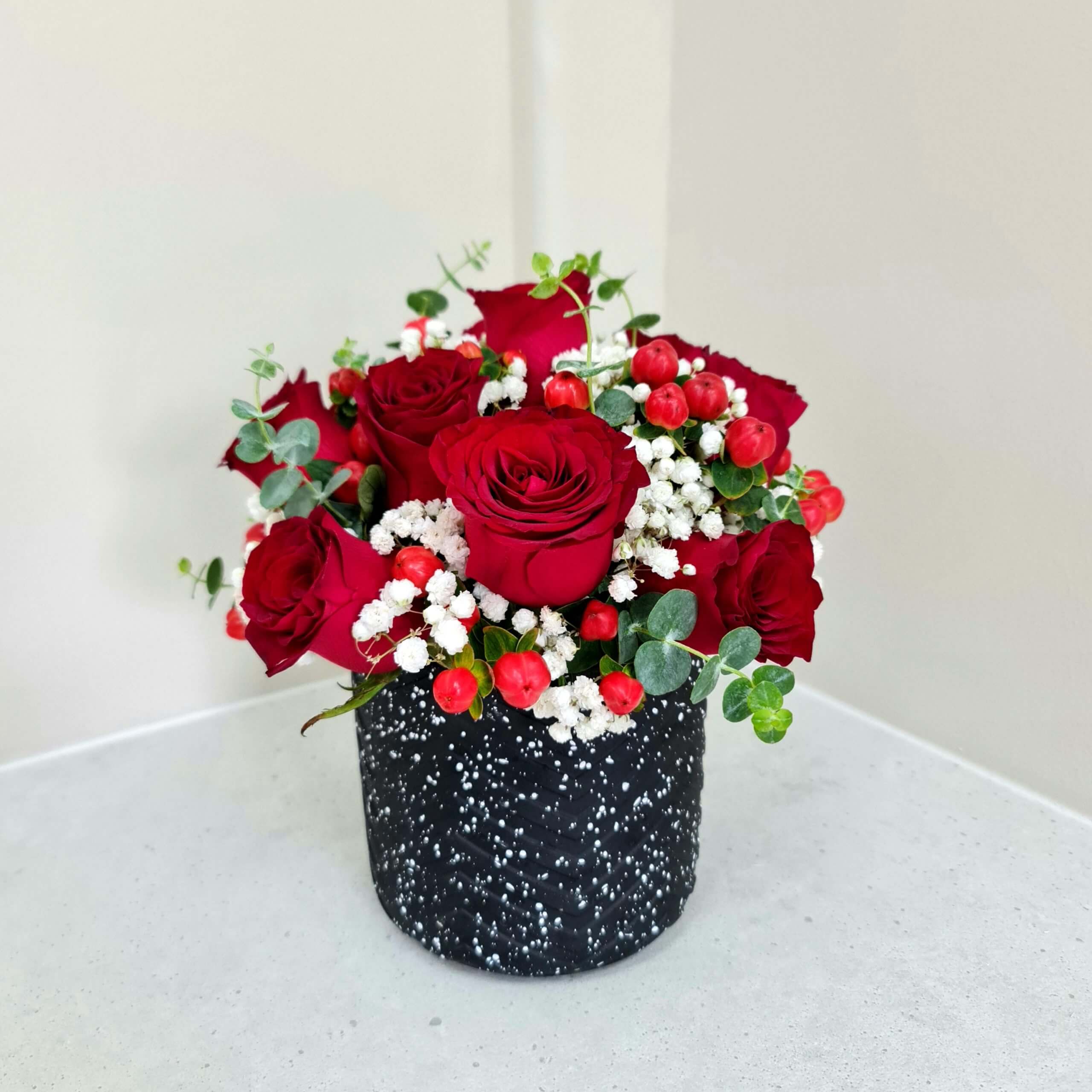 Modern Romance Table Arrangement Modern Romance Table Arrangement - Prince Flower Shop - Mother's Day Flower