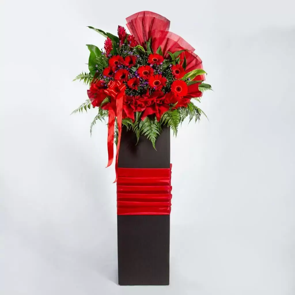 Celebrate Success: Charming Grand Opening Flower Stand for Small and Big Ventures