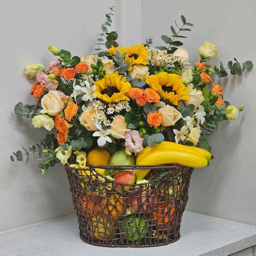 Sunshine of Basket Sunshine Basket Hamper - Get Well Soon Hamper - Hospital Hamper