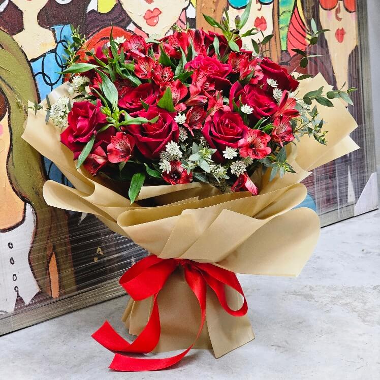 Red Sweetheart Rose Bouquet Red Sweetheart Rose Bouquet